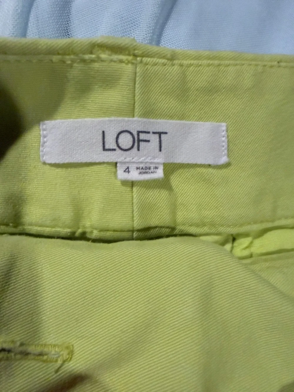 LOFT Bright Yellow Green Classic Shorts - Picture 3 of 5